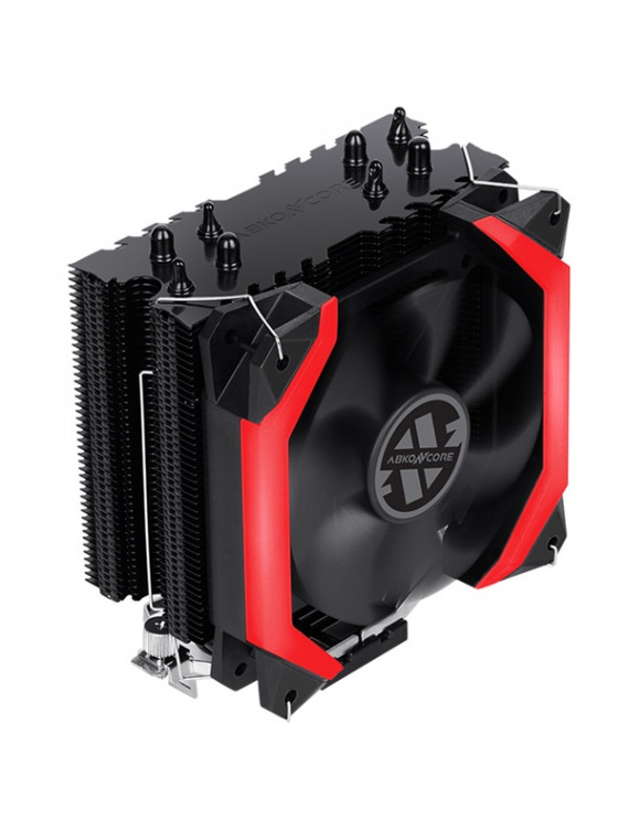 ABKONCORE COOLSTORM SPIDER 123x73x156,5mm 800-2000RPM (Intel,AMD) piros processzorhűtő