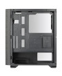 ABKONCORE Cronos 750 RGB fekete ablakos (Táp nélküli) számítógép ház
