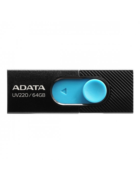 ADATA 64GB USB2.0 Fekete-Kék (AUV220-64G-RBKBL) Flash Drive