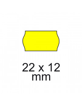 22x12 5db/csomag sárga árazógépszalag