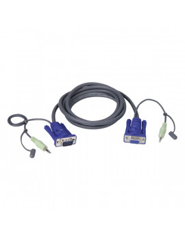 ATEN 2L-2402A VanCryst VGA Audio KVM Kábel 1,8m