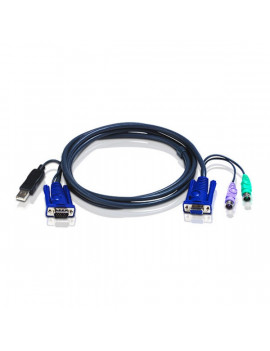 ATEN 2L-5503UP KVM Kábel PS/2-USB 3m