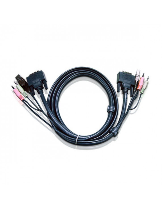 ATEN 2L-7D02UI KVM Kábel USB DVI 1,8m