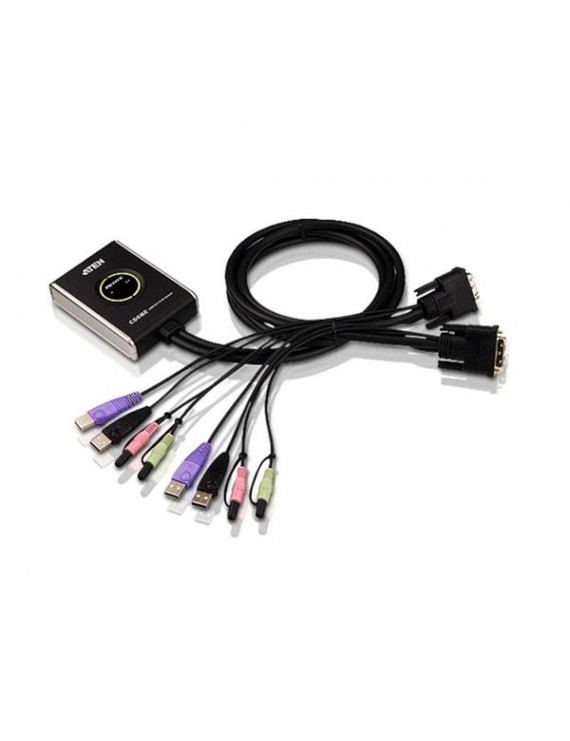 ATEN CS682 2port USB DVI Audio KVM switch
