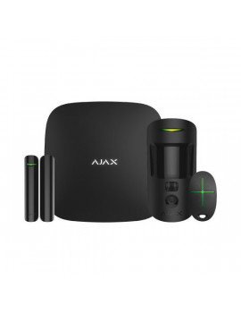 Ajax StarterKit Cam Plus BL fekete vezetéknélküli kamerás riasztó szett