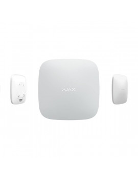 Ajax HUB PLUS WH vezeték nélküli fehér behatolásjelző központ