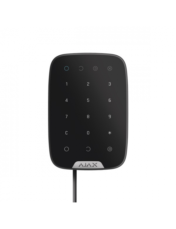 Ajax Keypad Fibra BL fekete vezetékes érintésvezérelt kezelőegység