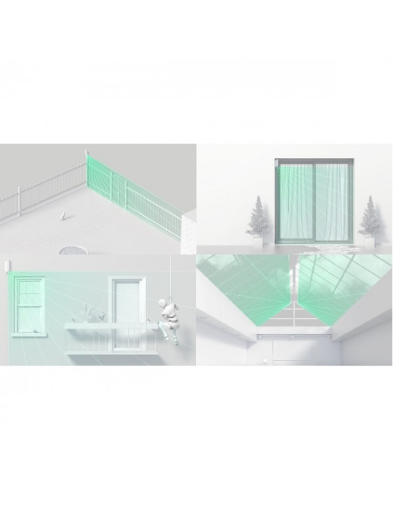 Ajax MotionProtect Curtain BL vezetéknélküli fekete függöny infra mozgásérzékelő