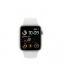 Apple Watch SE2 GPS-es (44mm) ezüst alumínium tok, fehér sportszíjas okosóra