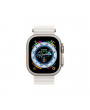 Apple Watch Ultra Cellular (49mm) ezüst titánium tok, fehér óceán szíjas okosóra