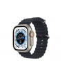 Apple Watch Ultra Cellular (49mm) ezüst titánium tok, fekete óceán szíjas okosóra
