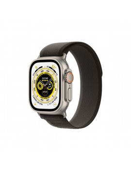 Apple Watch Ultra Cellular (49mm) ezüst titánium tok, fekete/szürke terep pánt (M/L) okosóra