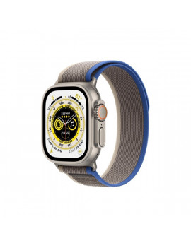 Apple Watch Ultra Cellular (49mm) ezüst titánium tok, kék/szürke terep pánt (M/L) okosóra
