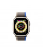 Apple Watch Ultra Cellular (49mm) ezüst titánium tok, kék/szürke terep pánt (S/M) okosóra