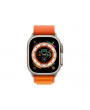 Apple Watch Ultra Cellular (49mm) ezüst titánium tok, narancs alpesi pánt (S) okosóra