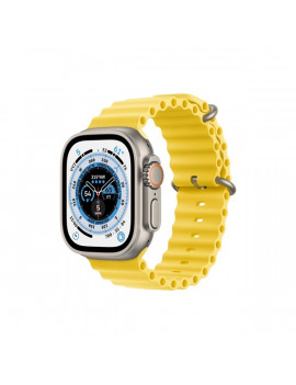 Apple Watch Ultra Cellular (49mm) ezüst titánium tok, sárga óceán szíjas okosóra