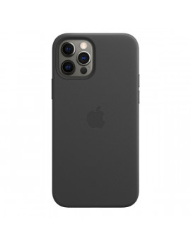 Apple MagSafe Black iPhone 12/12 Pro fekete bőr hátlap