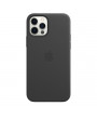 Apple MagSafe Black iPhone 12/12 Pro fekete bőr hátlap