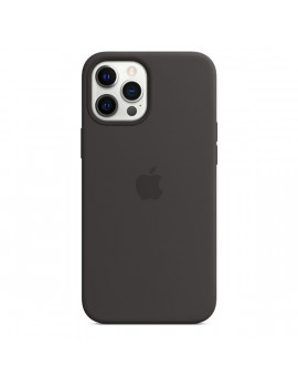 Apple MagSafe Black iPhone 12 Pro Max fekete szilikon hátlap