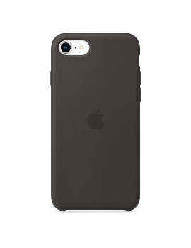 Apple iPhone 7/8/SE (2020) fekete szilikon hátlap