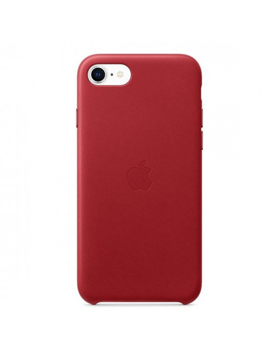 Apple iPhone 7/8/SE (2020) piros bőr hátlap
