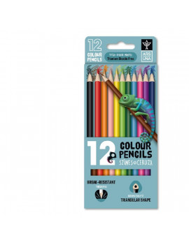 Ars Una 12 db-os háromszögletű színes ceruza készlet