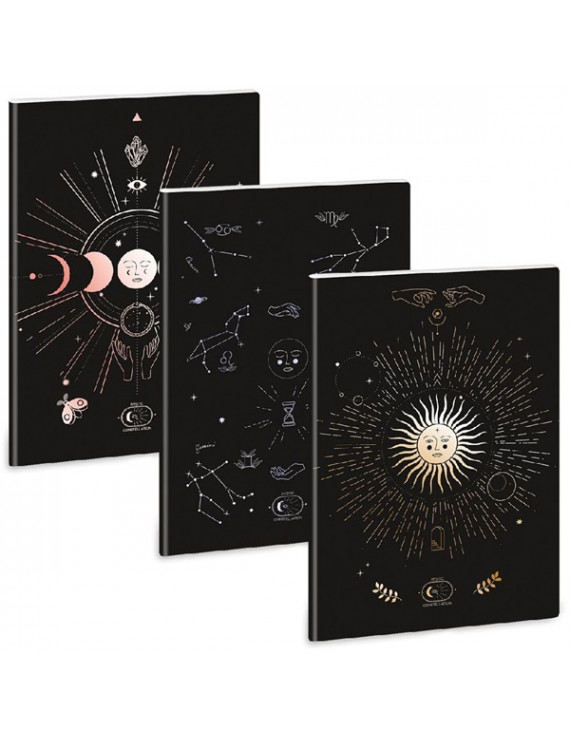 Ars Una Mystic Constellation 5191 A4 extra kapcsos kockás füzet