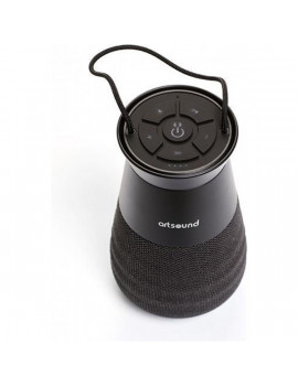 Artsound Lighthouse hordozható Bluetooth fekete hangszóró és kemping lámpa