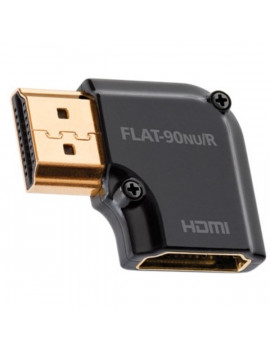 AudioQuest HDM90NUR HDMI Type A aljzat - Type A aljzat aranyozott csatlakozós 90 fokos adapter