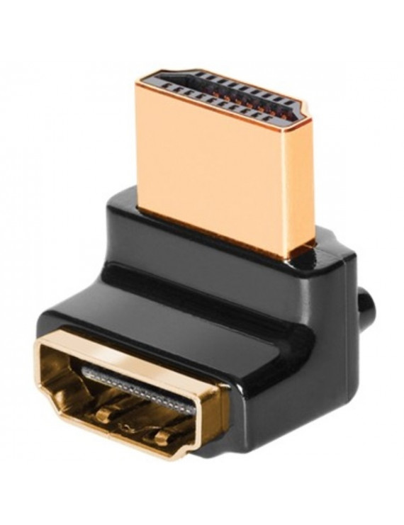 AudioQuest HDM90W HDMI Type A aljzat - Type A aljzat aranyozott csatlakozós 90 fokos adapter