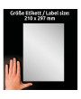 Avery L6013-20 210×297mm vízálló 20db-os ezüst etikett