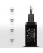 Axagon ACU-PQ22 QC3.0 + USB-C fekete fali töltő