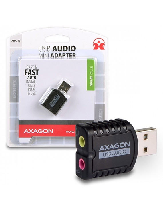 Axagon ADA-10 USB stereo audio adapter