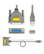 Axagon ADP-1P25 USB 2.0 - párhuzamos DB25 nyomtató adapter