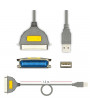 Axagon ADP-1P36 USB 2.0 - párhuzamos centronics 36pin nyomtató adapter