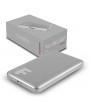 Axagon EE25-F6G USB 3.0 szürke csavar nélküli külső alumínium 2,5