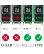 Axagon EEM2-U3C USB-C 3.2 SATA M2 fekete ház