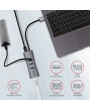 Axagon HMA-GL3AP 3 portos USB3.2. Gen 2 ezüst HUB Gigabit LAN porttal