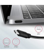 Axagon HMC-4G2 4 portos USB3.2. Gen 2 ezüstfekete HUB