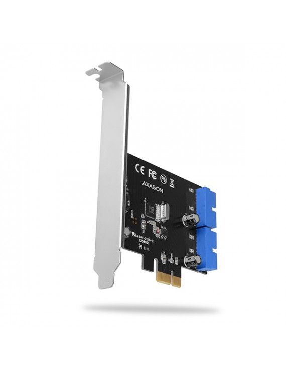 Axagon PCEU-034VL 4 db belső USB3.2 portos 1 sávos PCI-Express kártya