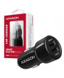 Axagon PWC-5V5 2.4A + 2.4A fekete autós töltő