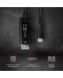 Axagon RVC-HI2C USB-C - HDMI 2.0 kábel