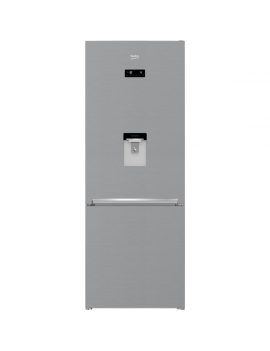 Beko RCNE560E40DZXBN szürke alulfagyasztós hűtőszekrény