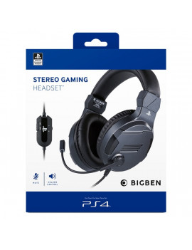 BigBen V3 PS4/PC sztereo titánszürke gamer headset