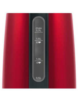 Bosch TWK3P424 DesignLine piros-fekete vízforraló