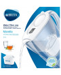 Brita BRH1039270 Marella 2,4l fehér vízszűrő kancsó