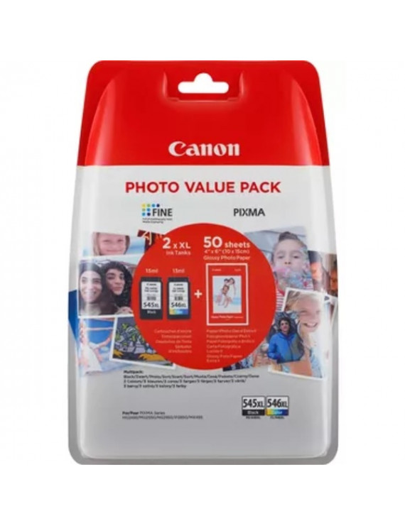 Canon PG-545Bk fekete + CL-546 színes multipack XL tintapatron