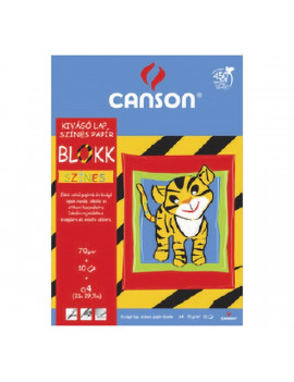 Canson A4 10ív tigris színes kivágólap