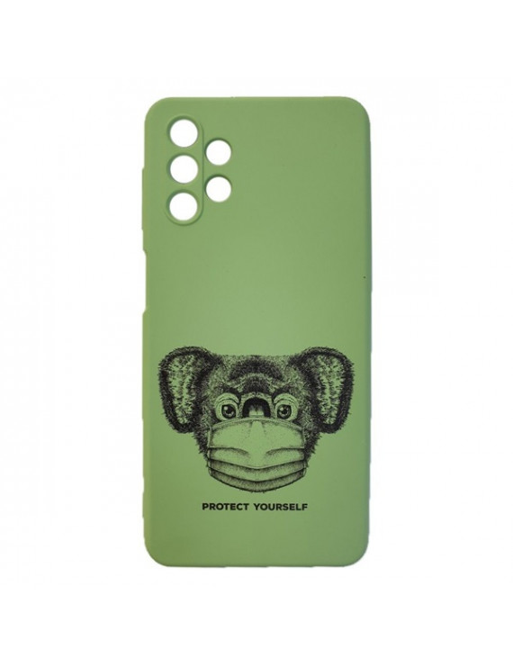 Cellect CEL-DES3-SAM-A325GGR Galaxy A32 5G zöld maszkos koala mintás szilikon hátlap
