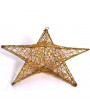Iris Csillag alakú 40cm/arany színű festett fém dekoráció